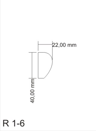 Listwa ścienna R 1-6